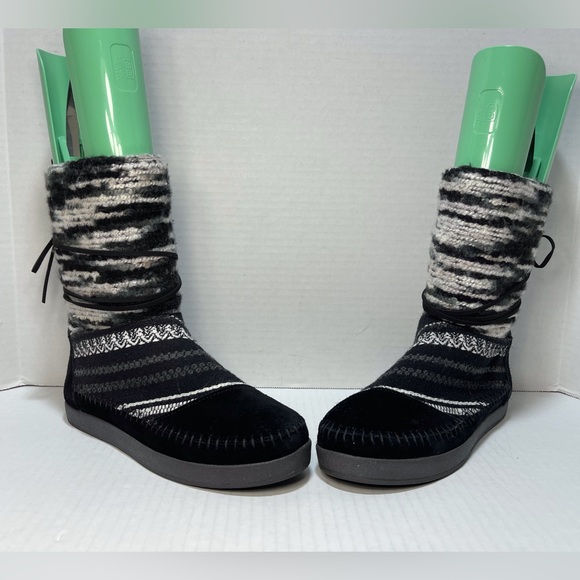 TOMS Women’s Nepal Suede Yarn Textured Faux Fur Lined Boots Size 8.5 - Picture 8 of 16